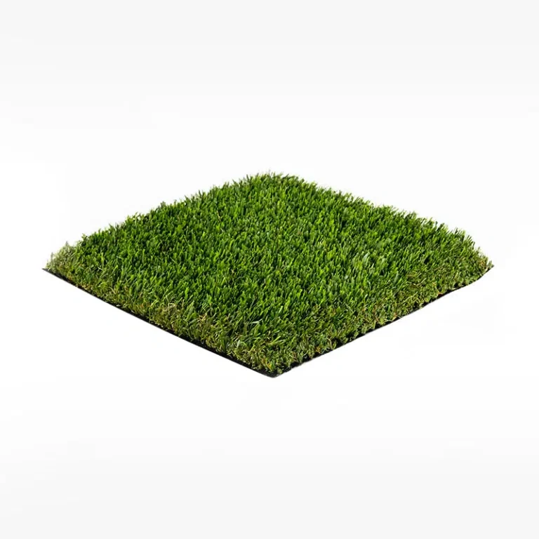 Close-up sample of artificial turf installed by Longhorn Landscapes in Fresno, CA, showing realistic grass texture.
